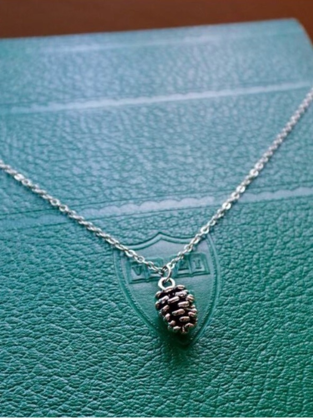 Woodland Pinecone Necklace – Silver Nature Pendant Cottagecore